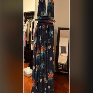 Express maxi floral summer dress size medium